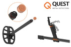 Quest AIR Metalldetektor Befestigung & einlapbare Smartphonehalterung