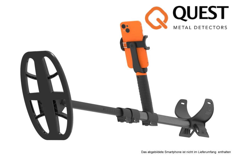 Quest AIR Metalldetektor schräge Seitenansicht