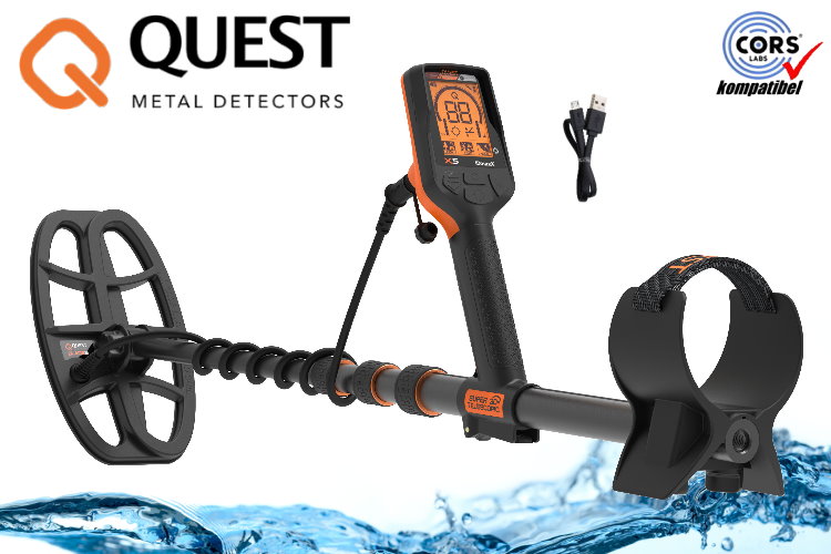 Quest X5 IDMaxX Metalldetektor (Rabattpreis)