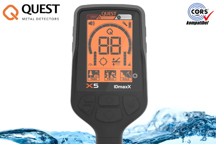 Quest X5 IDMaxX Metalldetektor (Rabattpreis)